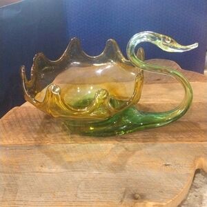 Vintage sooner murano style bowl